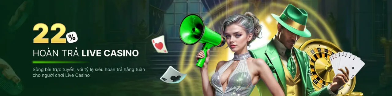 Hoàn trả 22% tại live casino Xin88